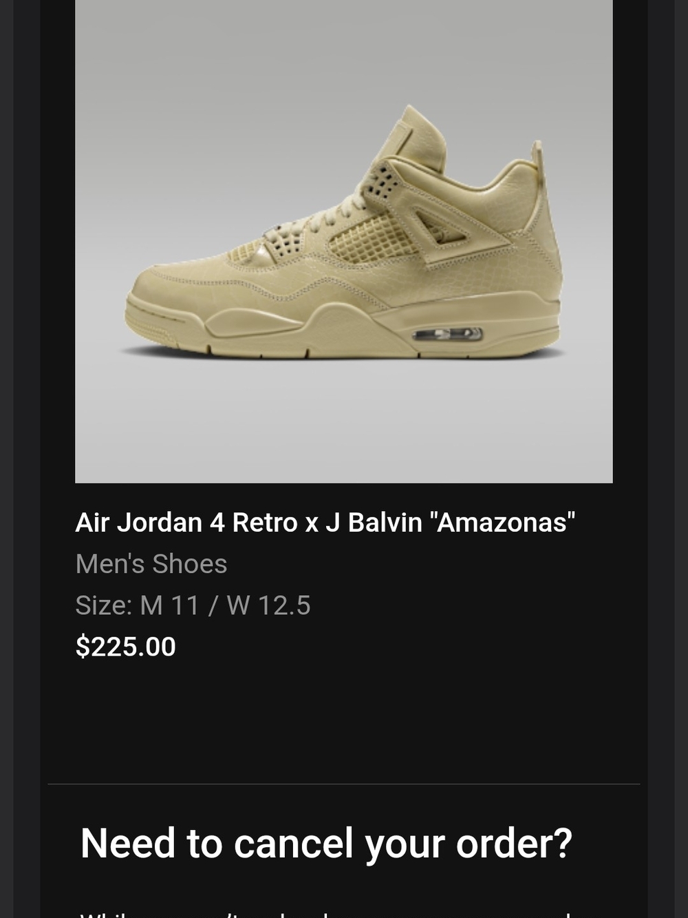 Jordan 4 Retro 'Amazonas' - Tan